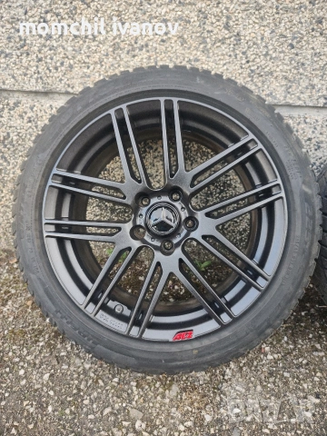 17" оригинални джанти "AEZ", свалени от Mercedes W204, 5х112, /ВАГ/, с датчици за налягане в гумите, снимка 5 - Гуми и джанти - 54990722