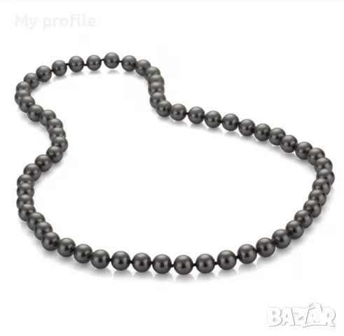 Маркова огърлица от черни перли “Майка на перлите” "Mother of pearls", снимка 8 - Колиета, медальони, синджири - 55300054