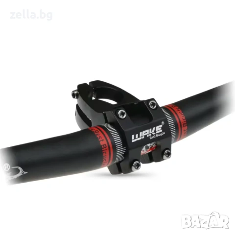 Къса лапа за кормило WAKE 31.8mm, Алуминий 6061, 45mm, 131g – Черна, за MTB, трекинг и градски 10269, снимка 4 - Аксесоари и консумативи - 54662122
