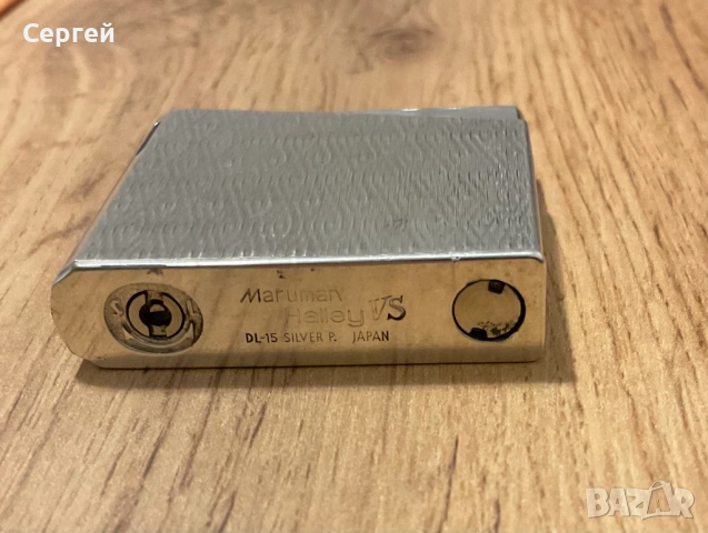 Японска запалка Maruman Halley VS DL-15 silver plated, снимка 4 - Запалки - 54750673