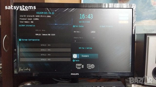 Дънна платка ASRock H310CM-DVS Socket LGA1151, снимка 9 - Дънни платки - 54962172