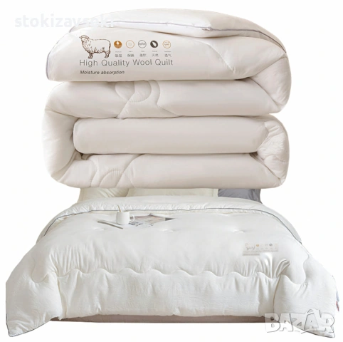 Капитониран чаршаф от нетъкана материя 1,80 x 2,00 м + 2 калъфки + Подарък Зимен юрган с овча вълна , снимка 5 - Спално бельо - 54101010