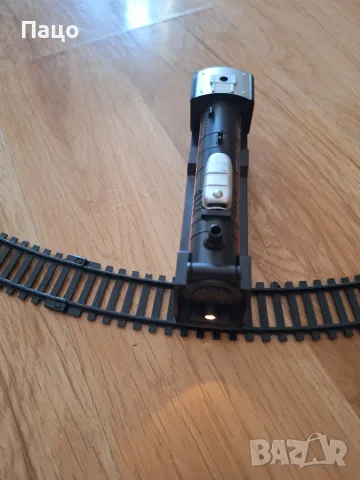 Електрически влак, Rail King, с 3 вагона, с коловоз, снимка 9 - Влакчета, самолети, хеликоптери - 55678453