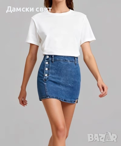Дамска дънкова пола 