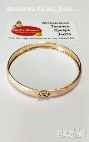 Златна дамска гривна 14К.Тегло 7.93 гр.Цена 675 €., снимка 2 - Гривни - 54560314