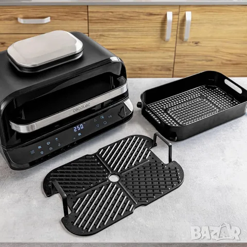 Фритюрник с горещ въздух Cecotec Cecofry FireDome 6000 - Грил без олио, 2400 W, снимка 2 - Фритюрници - 55647432