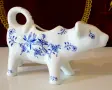 Порцеланова каничка Крава,ръчно рисувана. , снимка 3