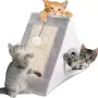 Къщичка за котки 4 в 1 - Драскалка, легло, играчка и уютно скривалище 39 x 45 x 14 cm., снимка 4