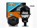 LED Лупи за вграждане 3.0 инча с универсално захващане 55W 7000LM 2 бр к-т къси и дълги, снимка 2