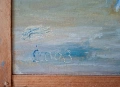 Картина "Лодки и мрежи", 2003 г., худ. Н. Чанев (1963-2020), снимка 3