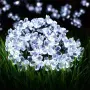 Многоцветни коледни LED лампички с цветя с щепсел  - Многоцветни, дължина - 5м ,28бр лампички., снимка 7