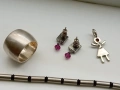 Vintage лот от обеци, висулки и др., снимка 8