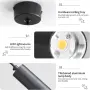 LED висяща/таванна лампа Mikeru TC-MD79 за интериор, регулируема светлина, снимка 4