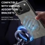 WANLONFENG SD Магнитен Калъф за Honor 600 Pro 5G / 600 5G - PC+TPU, Nappa текстура, 2 стъкла, 4 цвят, снимка 7