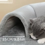 4596 Голямо Комфортно Легло за Котка 70x85см с Прикрепен Тунел за Игра, снимка 6