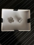 Стоманени обици тип van cleef с кристали, снимка 2