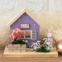 Великденска настолна дървена декоративна къща, 15x10x13 см_1248349, снимка 1
