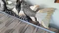 Уникална ръчна изработка дървена статуетка "Риби" (100 см) , снимка 10
