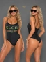Gucci Дамски Черен Цял Бански Гучи Код SK1817, снимка 1