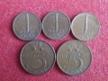 1 и 5 цента 1954-71 г. Нидерландия, снимка 1