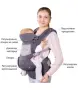 Ергономична раница за бебе Vika Baby®, Тъмно сив, снимка 4