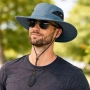 Мъжка шапка тип bucket син раф_1261202, снимка 4