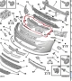 Горна опорна кора на предна броня - Range support bracket за CITROEN C3 II-ра ген., снимка 1