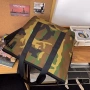 Нова модерна чанта цвят камуфлаж, Голям размер, Много здрав плат, Джобове, Презрамка, Цип..., снимка 4