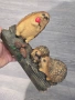 статуетка фигурка таралежи на дърво, снимка 1