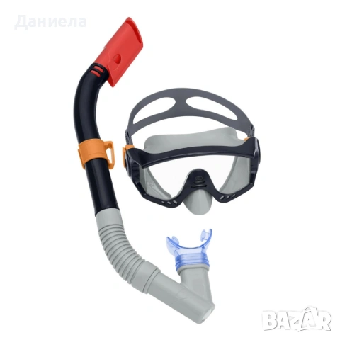 Комплект за шнорхелинг Bestway – маска, шнорхел и плавници с UV защита и суха система, снимка 6 - Други инструменти - 54300616