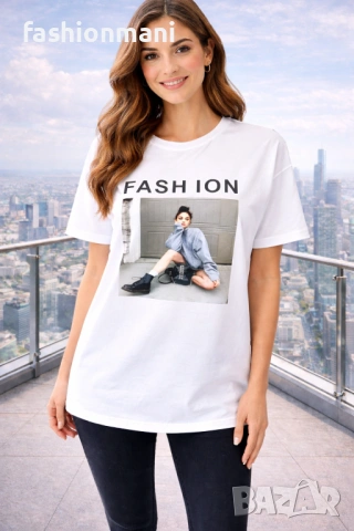 ДАМСКИ БЛУЗИ 2 модела / код 485 /, снимка 2 - Тениски - 47518474