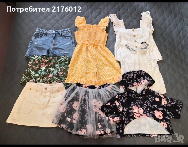 Лот летни дрешки за момиче 128-134
