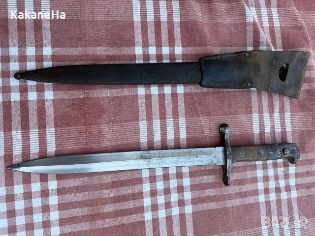 SWISS BAYONET SCHMIDT-RUBIN M1918 швейцарски щик нож кортик острие пушка шмид-рубин 1918 кания лопус, снимка 4 - Ножове - 55538950