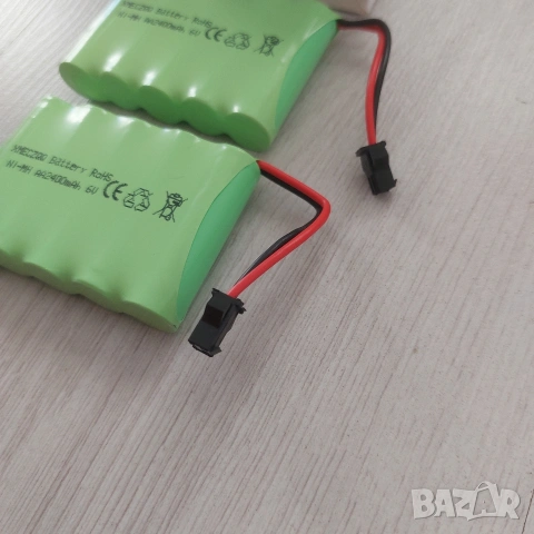 Комплект 2бр. Акумулаторни Батерии 6V 2400mAh Ni-MH за RC Коли и Играчки, Трапец, SM-2P, снимка 3 - Друга електроника - 54933984