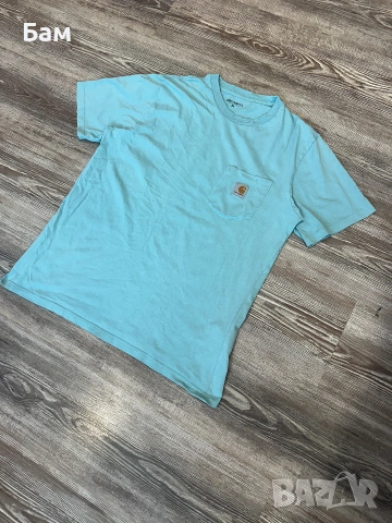 Оригинална мъжка тениска Carhartt Pocket T-Shirt размер М, снимка 3 - Тениски - 55048644