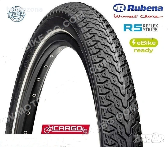 ГУМА ВЕЛО ВЪНШНА 20x2.35 (60-406 - 60/100-16) R28 DONKEY CARGO (RS) E-Bike с кант РУБЕНА/Mitas Чехия, снимка 2 - Части за велосипеди - 55048798