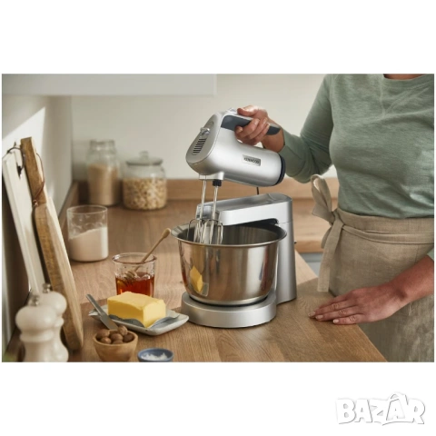 Миксер с купа KENWOOD HMP54.000SI CHEFETTE, 650 W, Купа от неръждаема стомана 3,5 л, снимка 8 - Миксери - 54750989