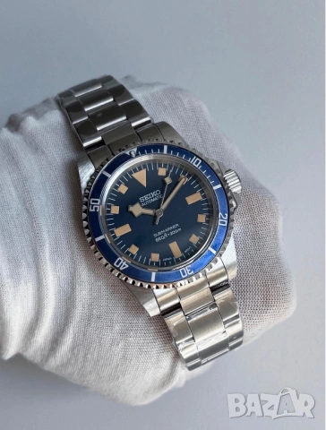 Seiko Submariner Mod Automatic NH35 (Tudor Snowflake 94110 Homage), снимка 3 - Мъжки - 54665881