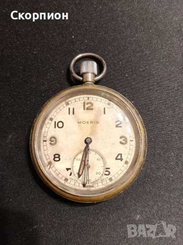 Швейцарски джобен часовник - MOERIS - Военен модел