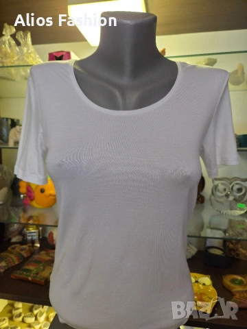 Нова дамска тениска SCHÖLLER, бяла, р-р S/M/L – Микромодал и еластан