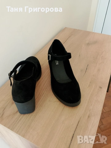 Черни обувки тип Мери Джейн, снимка 7 - Дамски обувки на ток - 54309917
