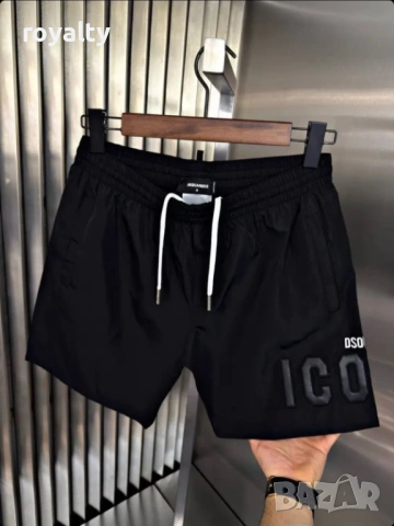 DSQUARED2 Icon Нови Черни Мъжки Шорти 