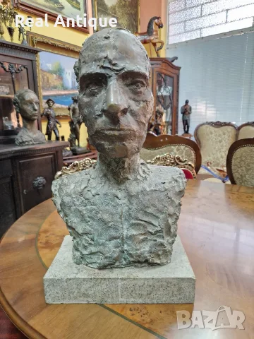 Георги Жеков- Прекрасна бронзова фигура статуетка скулптура пластика , снимка 2 - Антикварни и старинни предмети - 55651873