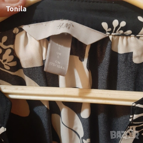 Рокля H&M, р-р L, снимка 3 - Рокли - 54894539