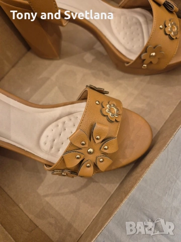 Сандали с ток Paolo Botticelli 37 номер , снимка 3 - Сандали - 54058711