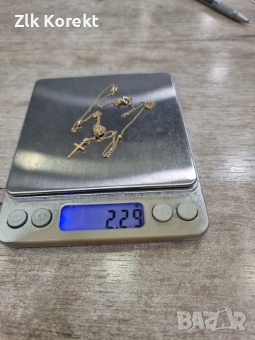 Дамско златно колие с кръст, снимка 10 - Колиета, медальони, синджири - 55013907