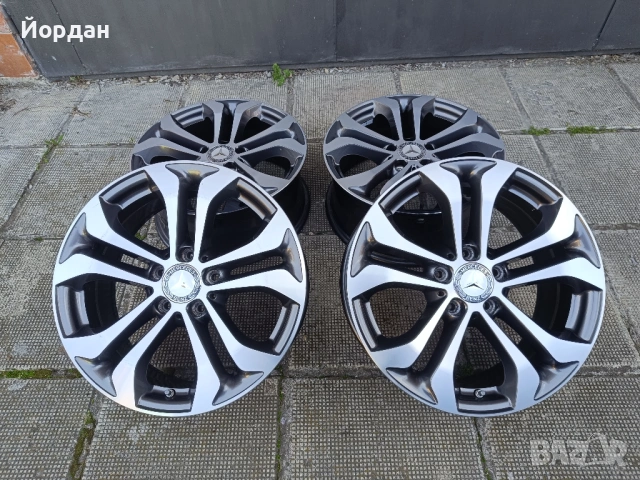 ОРИГИНАЛНИ джанти 17 ' 5x112 МЕРЦЕДЕС / MERCEDES BENZ ET36 7,5J 66,6, снимка 4 - Гуми и джанти - 54200202