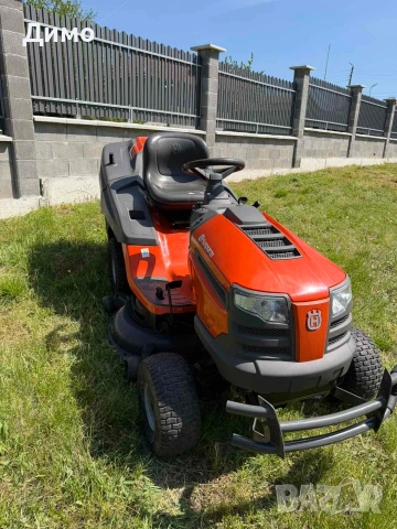 Трактор косачка Husqvarna, снимка 3 - Градинска техника - 54416172