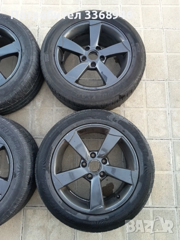 Джанти Audi ROTOR 16" 5x112 с гуми 205/55/16, снимка 4 - Гуми и джанти - 55248398