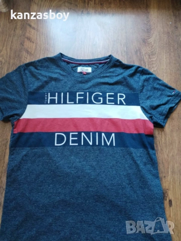 Tommy Hilfiger - страхотна мъжка тениска S, снимка 4 - Тениски - 54788941